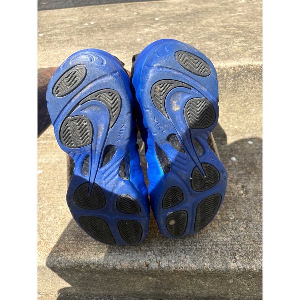 Nike Air Foamposite Pro Hyper Cobalt Blue Black Sneakers 624041-403 Mens - Picture 5 of 6
